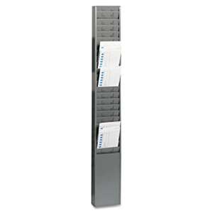 MMF INDUSTRIES Steel Time Card Rack with Fixed 4-1/2" x 5" Pockets