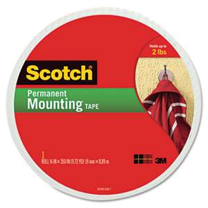 3M/COMMERCIAL TAPE DIV. Foam Mounting Double-Sided Tape, 3/4" Wide x 350" Long