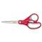 Scotch 1428 Multi-Purpose Scissors, Pointed, 8" Length, 3-3/8" Cut, Red/Gray