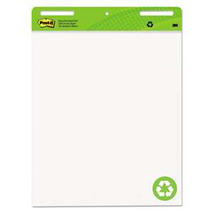 3M/COMMERCIAL TAPE DIV. Self Stick Easel Pads, 25 x 30, White, Recycled, 2 30 Sheet Pads/Carton