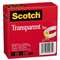 3M/COMMERCIAL TAPE DIV. Transparent Tape 600 2P34 72, 3/4" x 2592", 3" Core, Transparent, 2/Pack