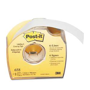 3M/COMMERCIAL TAPE DIV. Labeling & Cover-Up Tape, Non-Refillable, 1" x 700" Roll