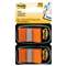 3M/COMMERCIAL TAPE DIV. Standard Page Flags in Dispenser, Orange, 100 Flags/Dispenser