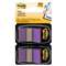 3M/COMMERCIAL TAPE DIV. Standard Page Flags in Dispenser, Purple, 100 Flags/Dispenser