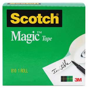 3M/COMMERCIAL TAPE DIV. Magic Tape Refill, 3/4" x 1000", 1" Core, Clear