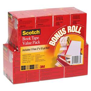 Scotch 845VP Book Repair Tape Multi-Pack, 1 1/2" x 15yds, 3" Core, 8/Pack
