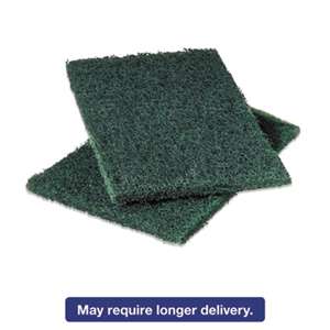3M/COMMERCIAL TAPE DIV. Commercial Heavy-Duty Scouring Pad, Green, 6 x 9, 12/Pack