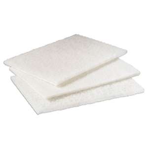 3M/COMMERCIAL TAPE DIV. Light Duty Cleansing Pad, 6" x 9", White, 20/Pack, 3 Packs/Carton