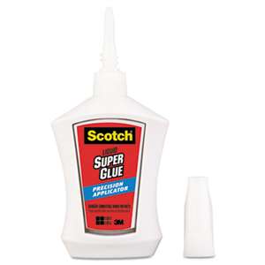 Scotch AD124 Super Glue Liquid, Precision Applicator, 0.14 oz