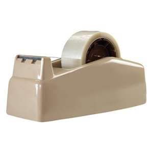 3M/COMMERCIAL TAPE DIV. Two-Roll Desktop Tape Dispenser, 3" Core, High-Impact Plastic, Beige