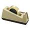 3M/COMMERCIAL TAPE DIV. Heavy-Duty Weighted Desktop Tape Dispenser, 3" Core, Plastic, Putty/Brown