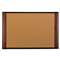 3M/COMMERCIAL TAPE DIV. Cork Bulletin Board, 72 x 48, Aluminum Frame w/Mahogany Wood Grained Finish