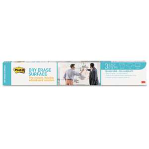 3M/COMMERCIAL TAPE DIV. Dry Erase Surface with Adhesive Backing, 36 x 24, White