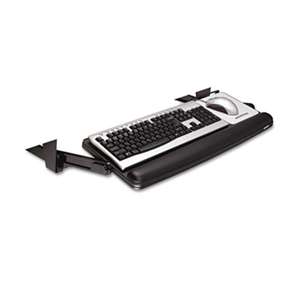 3M/COMMERCIAL TAPE DIV. Adjustable Under Desk Keyboard Drawer, 27 3/10w x 16 8/10d, Black