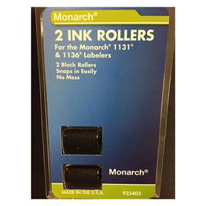 MONARCH MARKING 925403 Replacement Ink Rollers, Black, 2/Pack