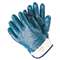 MCR SAFETY Predator Premium Nitrile-Coated Gloves, Blue/White, Large, 12 Pairs