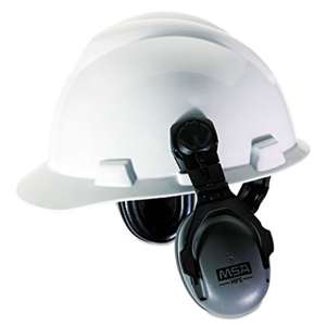 SAFETY WORKS HPE Cap-Mounted Earmuffs, 27NRR, Gray/Black