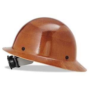 SAFETY WORKS Skullgard Protective Hard Hats, Ratchet Suspension, Size 6 1/2 - 8, Natural Tan