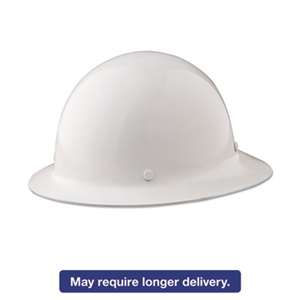 SAFETY WORKS Skullgard Protective Hard Hats, Ratchet Suspension, Size 6 1/2 - 8, White