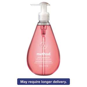 METHOD PRODUCTS INC. Gel Hand Wash, Pink Grapefruit, 12 oz Pump Bottle