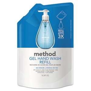 METHOD PRODUCTS INC. Gel Hand Wash Refill, Sea Minerals, 34 oz Pouch