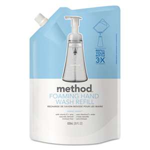 METHOD PRODUCTS INC. Foaming Hand Wash Refill, Sweet Water, 28 oz Pouch