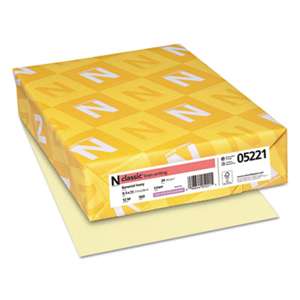 NEENAH PAPER CLASSIC Linen Writing Paper, 24lb, 8 1/2 x 11, Baronial Ivory, 500 Sheets