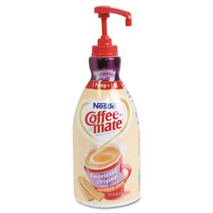 NESTLE Liquid Coffee Creamer, Sweetened Original, 1500mL Pump Dispenser