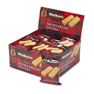 WALKERS SHORTBREAD LTD. Shortbread Cookies, 2/Pack, 24 Packs/Box
