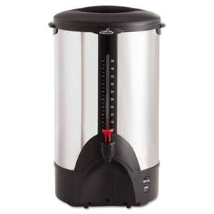 ORIGINAL GOURMET FOOD COMPANY 50-Cup Percolating Urn, Stainless Steel