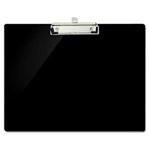 OFFICEMATE INTERNATIONAL CORP. Recycled Plastic Landscape Clipboard, 1/2" Capacity, Black