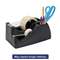 OFFICEMATE INTERNATIONAL CORP. Recycled 2-in-1 Heavy Duty Tape Dispenser, 1" and 3" Cores, Black