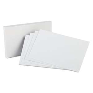 ESSELTE PENDAFLEX CORP. Unruled Index Cards, 5 x 8, White, 100/Pack