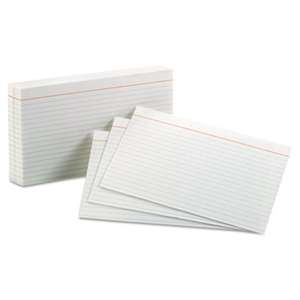 ESSELTE PENDAFLEX CORP. Ruled Index Cards, 5 x 8, White, 100/Pack