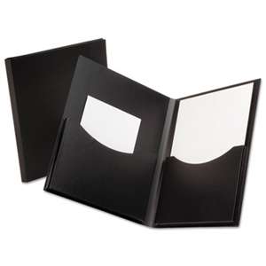 ESSELTE PENDAFLEX CORP. Poly Double Stuff Gusseted 2-Pocket Folder, 200-Sheet Capacity Black