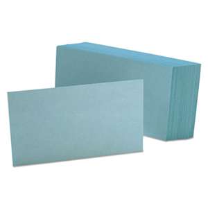 ESSELTE PENDAFLEX CORP. Unruled Index Cards, 3 x 5, Blue, 100/Pack