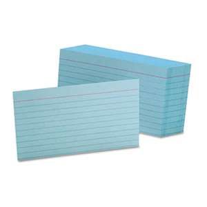 ESSELTE PENDAFLEX CORP. Ruled Index Cards, 3 x 5, Blue, 100/Pack
