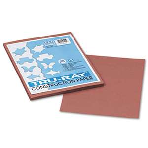 PACON CORPORATION Tru-Ray Construction Paper, 76 lbs., 9 x 12, Warm Brown, 50 Sheets/Pack