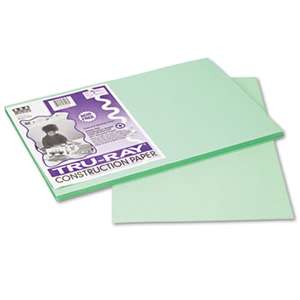 PACON CORPORATION Tru-Ray Construction Paper, 76 lbs., 12 x 18, Light Green, 50 Sheets/Pack