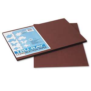 PACON CORPORATION Tru-Ray Construction Paper, 76 lbs., 12 x 18, Dark Brown, 50 Sheets/Pack