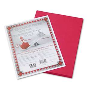 PACON CORPORATION Riverside Construction Paper, 76 lbs., 9 x 12, Red, 50 Sheets/Pack