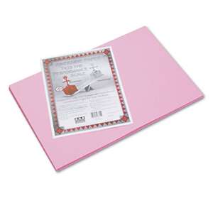 PACON CORPORATION Riverside Construction Paper, 76 lbs., 12 x 18, Pink, 50 Sheets/Pack