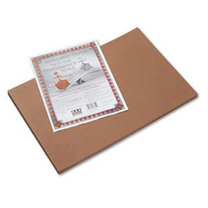 PACON CORPORATION Riverside Construction Paper, 76 lbs., 12 x 18, Brown, 50 Sheets/Pack