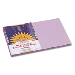PACON CORPORATION Construction Paper, 58 lbs., 12 x 18, Lilac, 50 Sheets/Pack