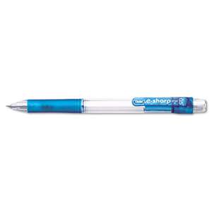 PENTEL OF AMERICA .e-Sharp Mechanical Pencil, .5 mm, Sky Blue Barrel