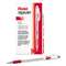 PENTEL OF AMERICA R.S.V.P. Stick Ballpoint Pen, .7mm, Trans Barrel, Red Ink, Dozen