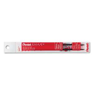 PENTEL OF AMERICA Refill for Pentel R.S.V.P. Ballpoint Pens, Medium, Red Ink, 2/Pack