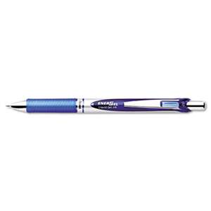 PENTEL OF AMERICA EnerGel RTX Retractable Liquid Gel Pen, .7mm, Black/Gray Barrel, Blue Ink