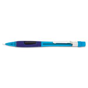 PENTEL OF AMERICA Quicker Clicker Mechanical Pencil, 0.5 mm, Transparent Blue Barrel