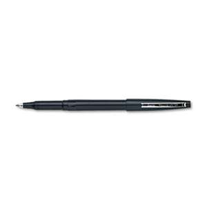 PENTEL OF AMERICA Rolling Writer Stick Roller Ball Pen, .8mm, Black Barrel/Ink, Dozen